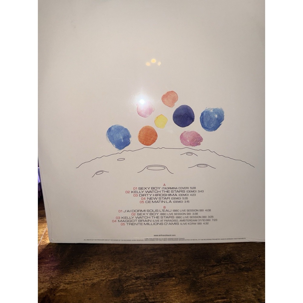 AIR - MOON SAFARI LIVE & DEMOS WHITE VINYL LP Record STORE DAY - Picture 2 of 3